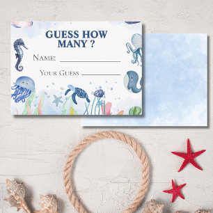 baby onder Het zee Raad eens hoeveel Spel Kaart