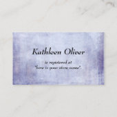 Baby onderweg! Grunge Paarse Gift Registry Kaart (Achterkant)