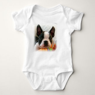 Baby One Piece Creeper met Boston Terrier Puppy Romper