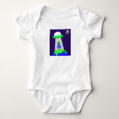 Baby one-piece met alien en maan van Jo Images Romper (Voorkant)