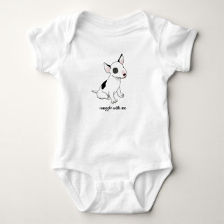 Baby one-piece met cute bull-terrier pup romper