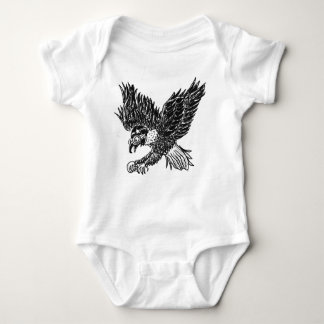 Baby onesie met adelaar en toekomstige snowboarder romper