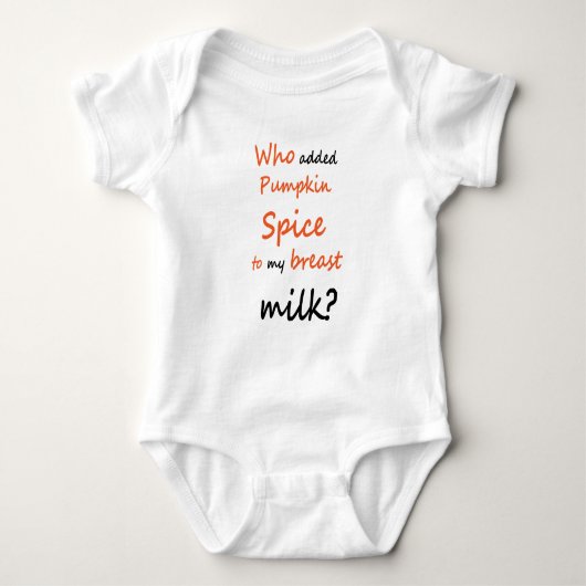 Baby Onesis Pumpkin Spice Romper (Voorkant)