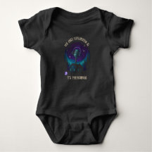 Baby Onsie - Cabin in the woods design on DARK