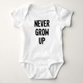 Baby Onsie groeit nooit op Romper (Voorkant)