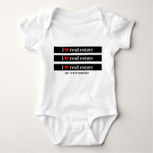 baby Onsie: "I Heart Real Estate"