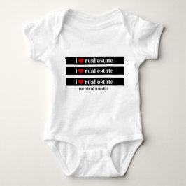 baby Onsie: "I Heart Real Estate" Romper