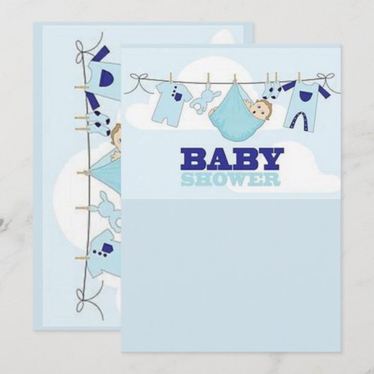 baby ontbijt kaart (Voorkant / Achterkant)