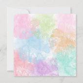 Baby onthaal Baby shower Uitnodiging met Luister (Achterkant)