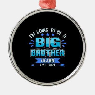 Baby onthullen dat ik weer een grote broeder zal w metalen ornament