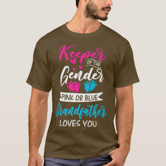 Baby onthullen een donkerroze of blauwe grootvader t-shirt