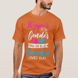 Baby onthullen een roze douche of een blauwe opa L T-shirt