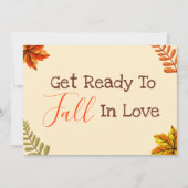 Baby onthullen | Herfst Foto Zwangerschapsaankondi Aankondiging (Voorkant)