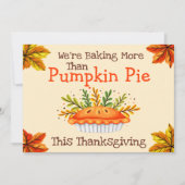 Baby onthullen | Thanksgiving zwangerschapsaankond Aankondiging (Voorkant)