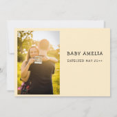 Baby onthullen | Thanksgiving zwangerschapsaankond Aankondiging (Achterkant)