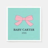 BABY onthullen van speciaal gepersonaliseerde spri Servet (Voorkant)