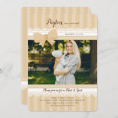 Baby ontmoeten en Greet Foto Uitnodiging (Voorkant / Achterkant)