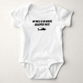 Baby Oom Apache Helikopter Militaire Baby Bodysui Romper (Voorkant)