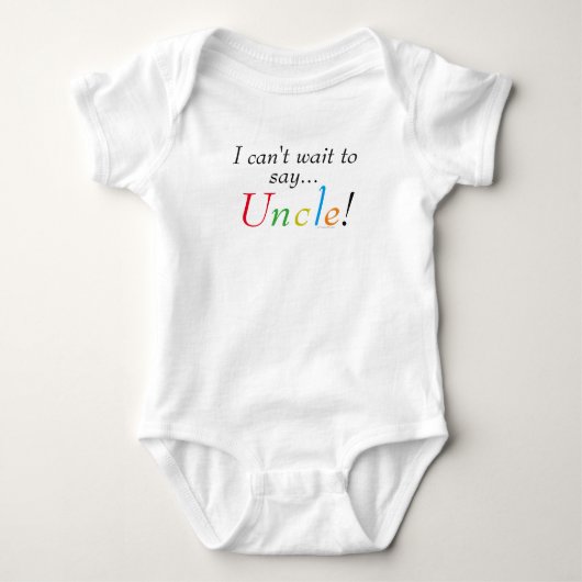 Baby oom Gezegde Fun Baby Shirt (Voorkant)