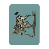 Baby op blauwe achtergrond magneet (Verticaal)