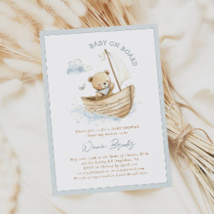 Baby Op Boord Kleine Zeeman Teddybeer Baby Shower Kaart