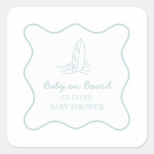 Baby op Boord krabbel Surfplank Strand Baby Shower