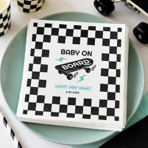 Baby op Boord Skateboard Baby Shower Servetten
