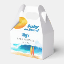 Baby op Boord Surf Strand Waterverf Baby Shower