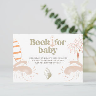 Baby Op Boord Surfplank Strand Boek Voor Baby Kaar Kaart