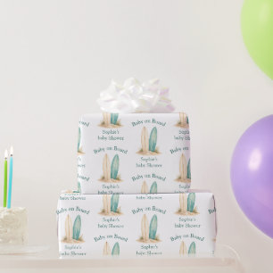 Baby op de Bord Baby Shower Aangepast Favor Gesche Cadeaupapier