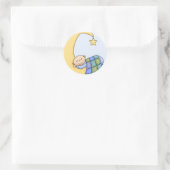 Baby op de Maan Stickers (Tas)