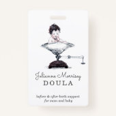  Baby op de schaal van de vuilnisbelt Badge (Achterkant)