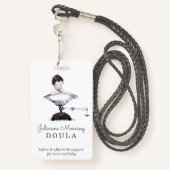  Baby op de schaal van de vuilnisbelt Badge (Achterkant met draagriem)