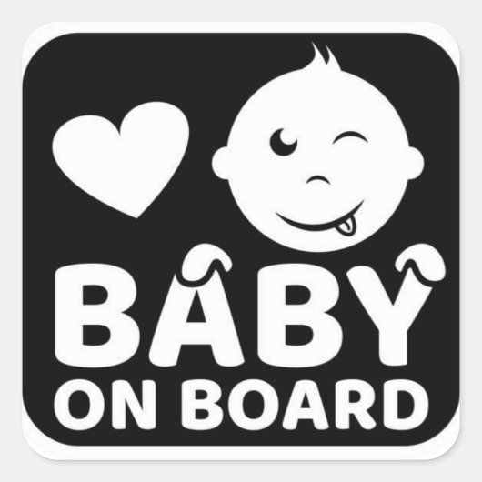 Baby op de sticker (Voorkant)