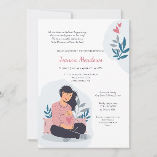 Baby op de Weg Baby shower Kaart (Voorkant)