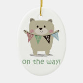 BABY OP DE WEG KERAMISCH ORNAMENT (Voorkant)