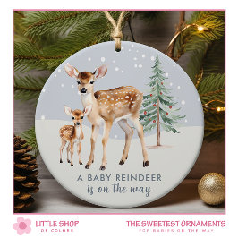Baby op de weg Woodland Animals Foto Keramisch Ornament