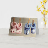 ***BABY OP DE WIJZE*** CONGRATEN AAN U BEIDE KAART (Gele Bloem)