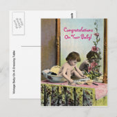  Baby op een kaptafel Briefkaart (Voorkant / Achterkant)