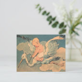 Baby op een winkel briefkaart (Staand voorkant)