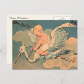 Baby op een winkel briefkaart (Voorkant / Achterkant)