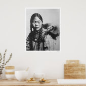 Baby Op Eskimo Mam's Rug 1906 Poster (Keuken)