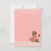  Baby op het Baby shower van de Telefoon Dank u Bedankkaart (Achterkant)