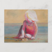 baby op het strand briefkaart (Voorkant)