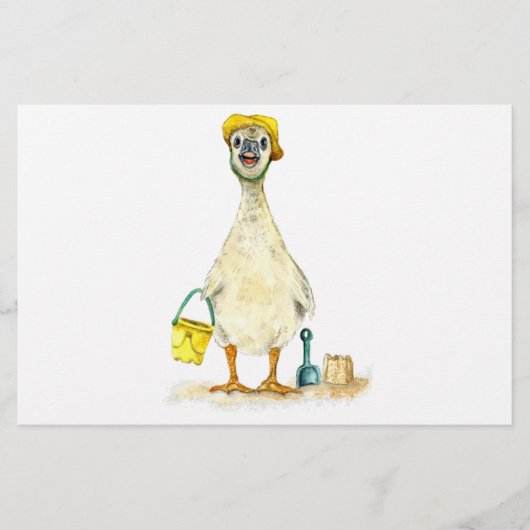 Baby op het strand briefpapier (Voorkant)