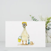 Baby op het strand briefpapier (Staand voorkant)