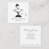 Baby op het Visitekaartje van Schaal Doula (Voorkant / Achterkant)