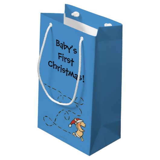 Baby op kerstavond klein cadeauzakje (Achterkant Gekanteld)