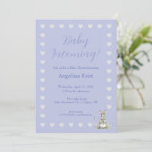 Baby Op Komst Baby Borrel Uitnodiging (Staand voorkant)