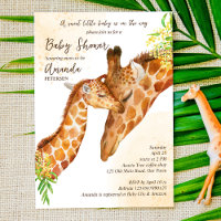 Baby op komst baby giraffe en mama baby shower